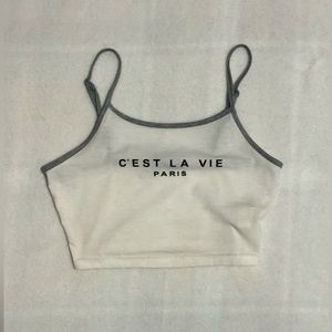 Paris Cropped Tank Top (NO LONGER SOLD IN STORES)